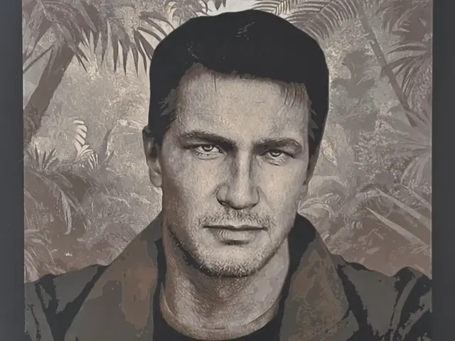 HueForge model: Uncharted - Nathan Drake Hueforge by 3D-Mentiel