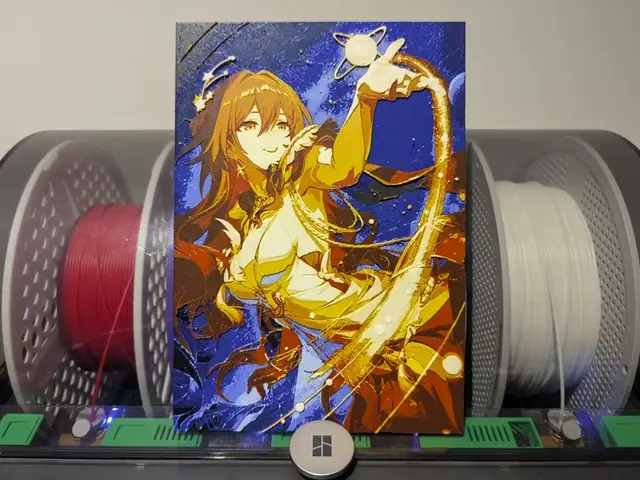 HueForge model: Himeko Nova - Honkai Star Rail by Razel