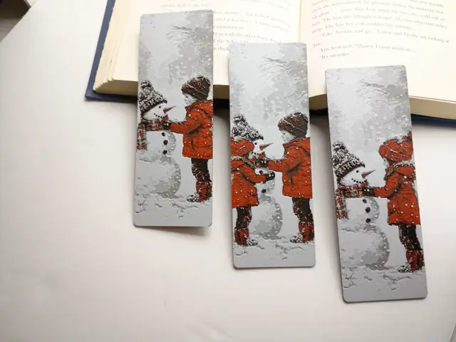 HueForge model: Snow Day Bookmark Set by 3djd