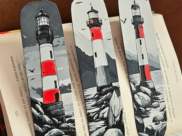 HueForge model: Lighthouse Tales - Bookmarks Set by C3D
