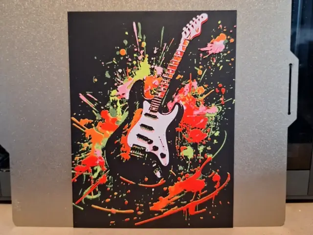 HueForge model: Guitar Splash - Hueforge by 3dGlow