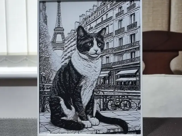 HueForge model: Le Chat De Paris - HueForge 3 Color by BoDad