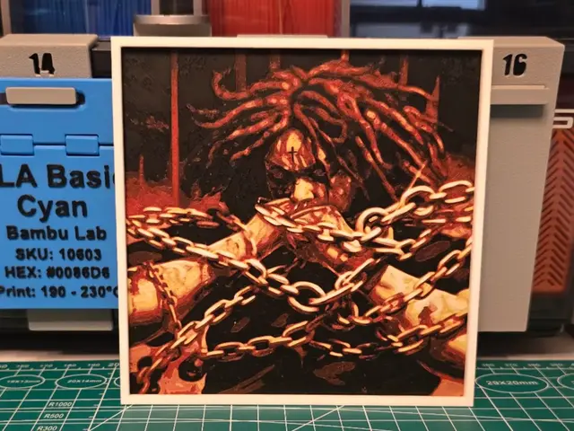 HueForge model: Trippie Redd "Saint Michael" Album - Hueforge Art by Lumpy3D