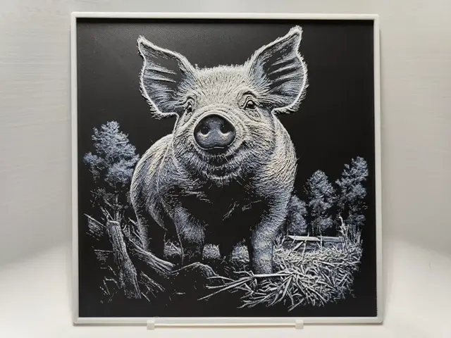 HueForge model: Teacup Pig - Hueforge by BeaN