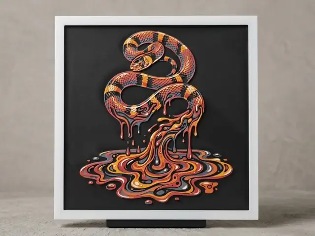 HueForge model: Snake Melt - Hueforge by LED