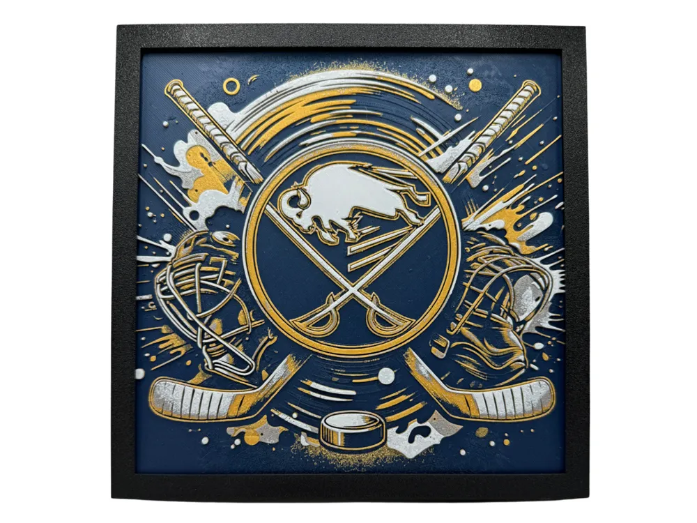 Buffalo Sabres - NHL Hueforge by Canadian Gamer HueForge model: Buffalo Sabres - NHL Hueforge by Canadian Gamer