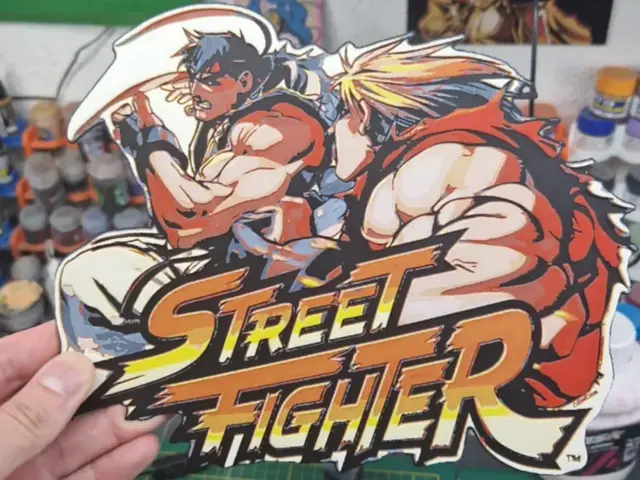 HueForge model: Street Fighter Hueforge - Ryu Vs Ken by Dakiren