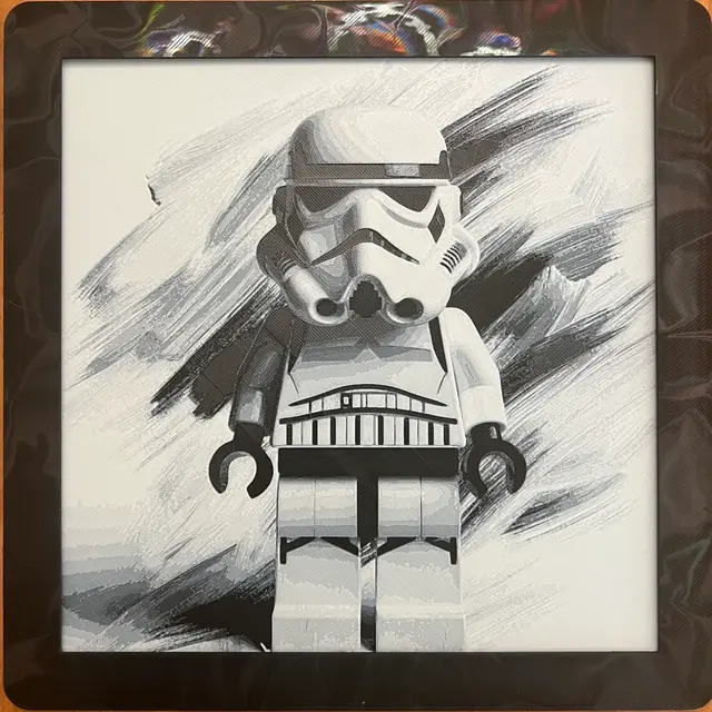 HueForge model: Lego Stormtrooper by JustBe 3D Printing