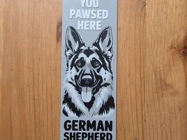 HueForge model: German Shepherd Bookmark by Morganja