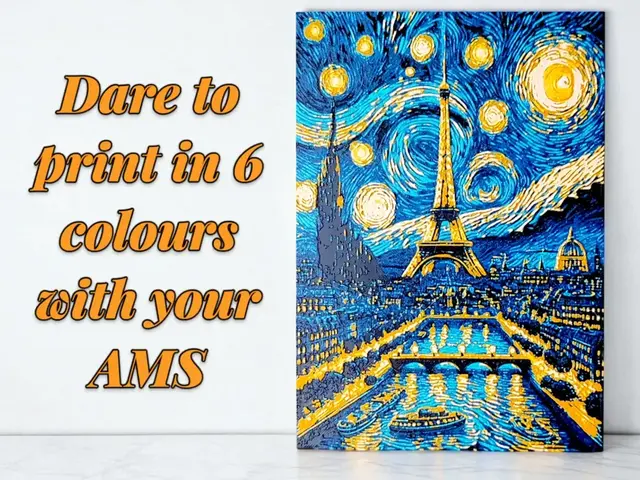 HueForge model: Hueforge - Paris Under a Starry Night by Van Gogh by Luckyfer