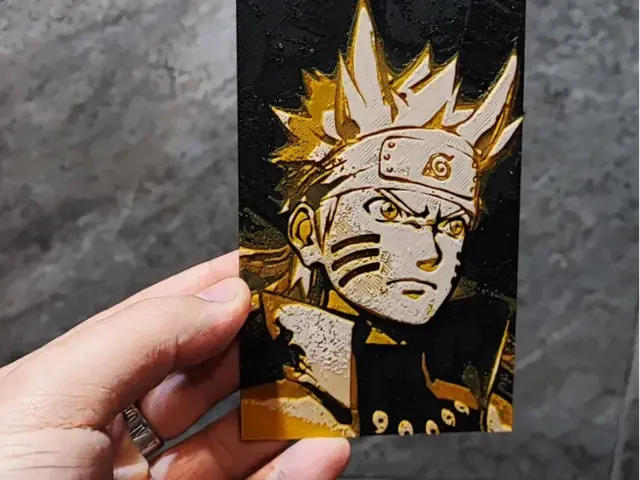 HueForge model: Naruto Card/Sticker by Garuda3D