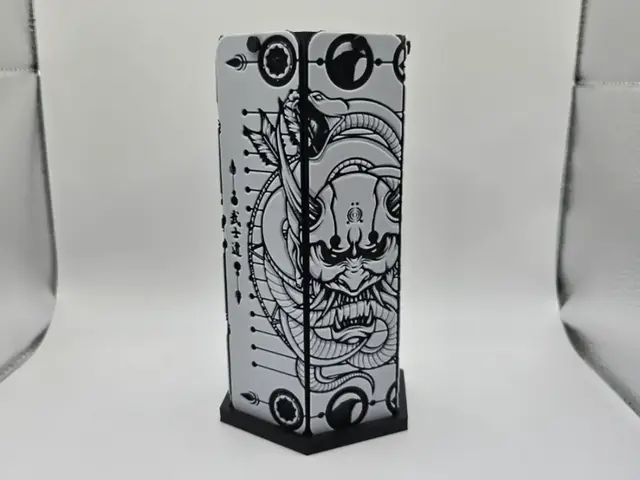 HueForge model: Bookmark Triptyque Oni Snake by Kactus Fpv