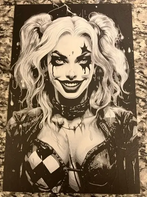 Harley Quinn includes A1 mini size (Hueforge Print)