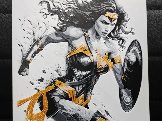 HueForge model: Wonder Woman by TheHueforgeLady