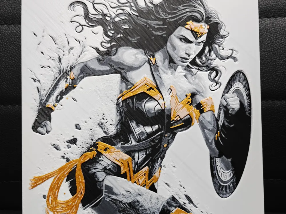 Wonder Woman by TheHueforgeLady HueForge model: Wonder Woman by TheHueforgeLady