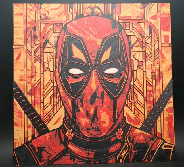 HueForge model: Deadpool Hueforge by the_bearded_jedi