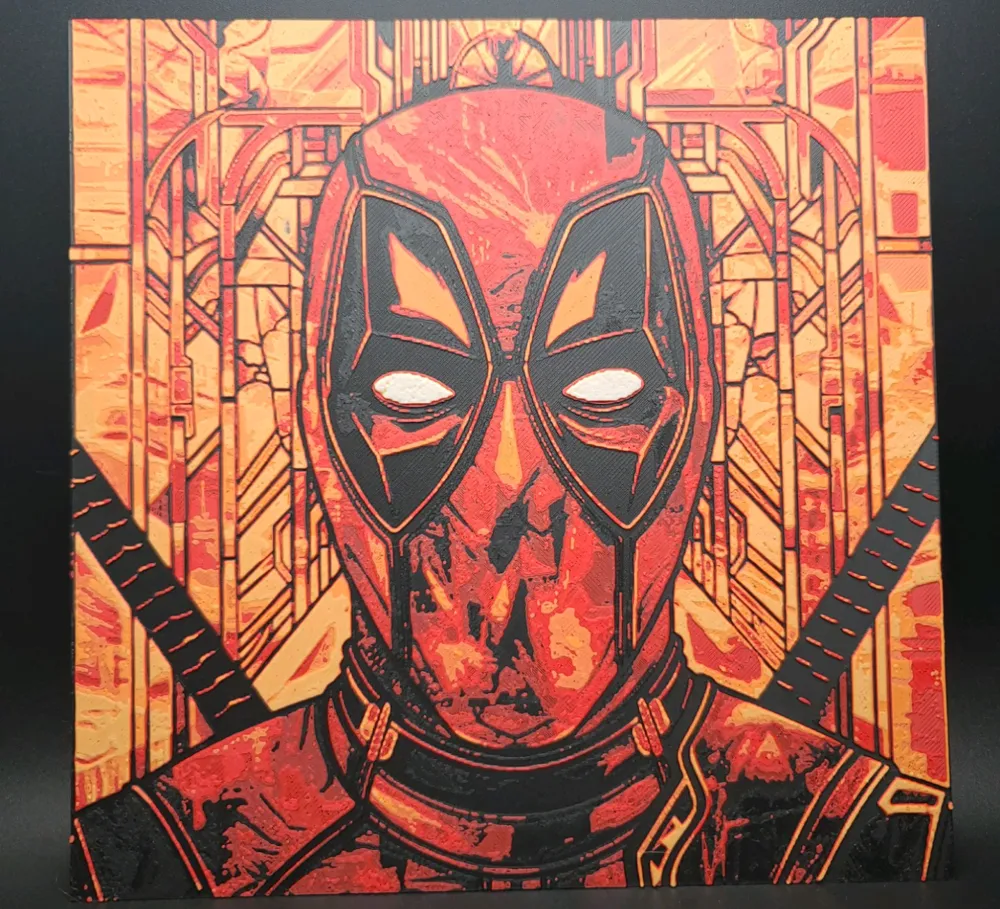 Deadpool Hueforge by the_bearded_jedi HueForge model: Deadpool Hueforge by the_bearded_jedi
