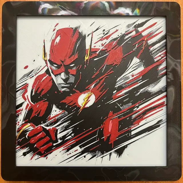 HueForge model: The Flash(Multi-colored) by JustBe 3D Printing