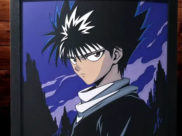 HueForge model: Hiei - YuYu Hakusho by Side Quest Hues