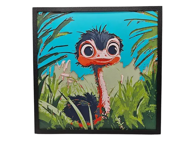 HueForge model: Ostrich - Adorable Animals Collection by BusyKikiBee