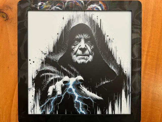 HueForge model: Emperor Palpatine Force Lightning 2.0 by JustBe 3D Printing