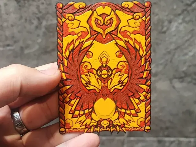 HueForge model: Legendary card 2 by Garuda3D