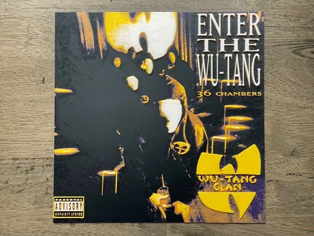 HueForge model: Wu-Tang Clan - Enter the Wu-Tang (36 Chambers) by NiiON