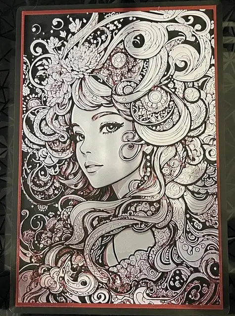Line Art Girl - Hueforge Print