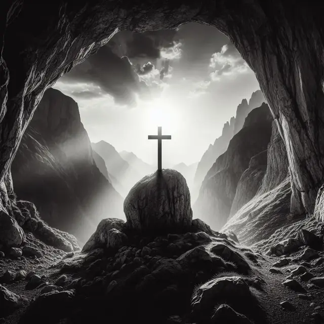 HueForge model: Cave Cross Art Hueforge by RP47 Designs