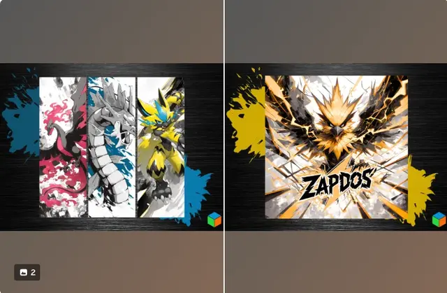 HueForge model: 🌊🔥⚡ Exclusive Drop – Gyarados, Moltres & Zeraora! + Zapdos by 3D Prints By Vic