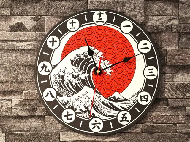 Hueforge Motorized clock Japan Kanagawa v2