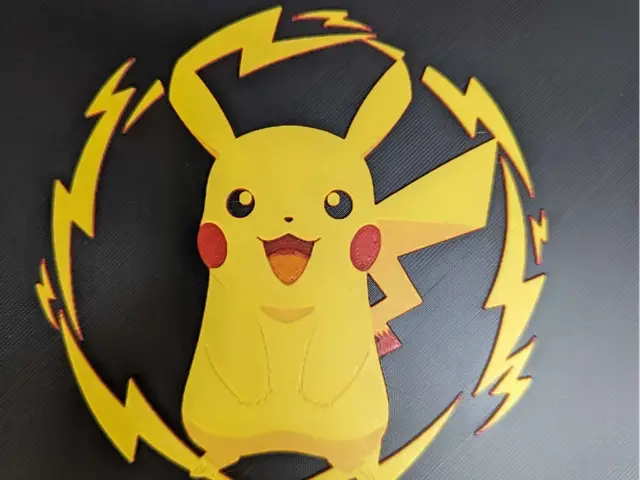 HueForge model: Hueforge pikachu v2 by ZombiePaint3D