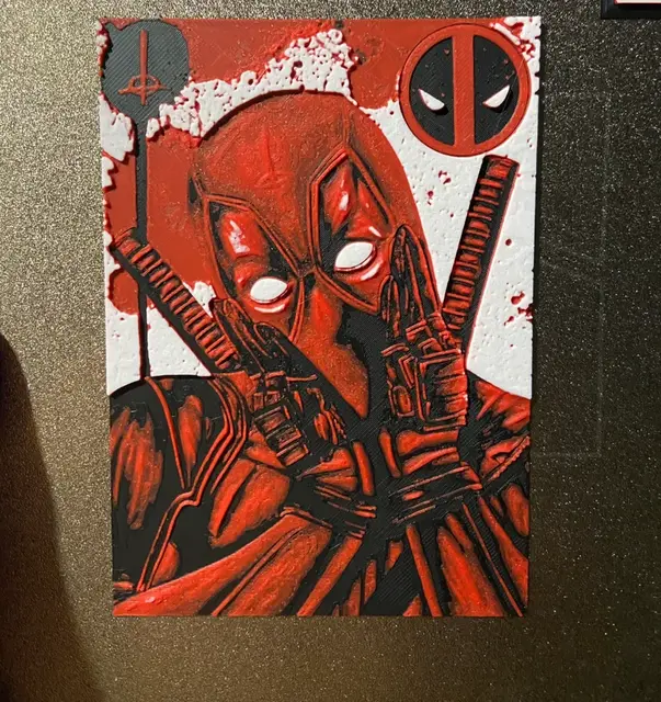 HueForge model: deadpool by Morganja