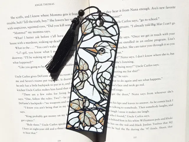 Bookmark, Stained Glass Bird