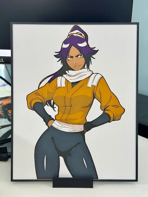 HueForge model: Yoruichi by Strata Prints