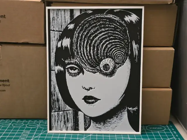 HueForge model: Junji Ito - Uzumaki - Hueforge Art by Lumpy3D
