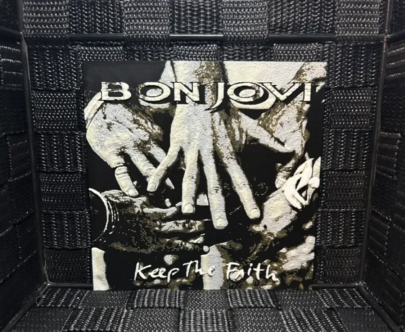 Hueforge Music Poster - Bonjovi Keep the Faith - by JoDau HueForge model: Hueforge Music Poster - Bonjovi Keep the Faith - by JoDau