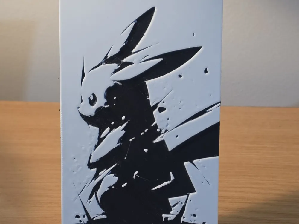 Hueforge - Pokémon - Pikachu 2 by FxD | Function-X-Design HueForge model: Hueforge - Pokémon - Pikachu 2 by FxD | Function-X-Design